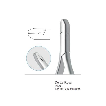 De La Rosa  Plier 1,0 mm’e is suitable