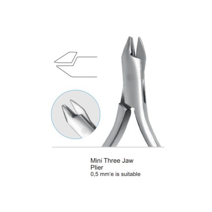 Mini Three Jaw  Plier 0,5 mm’e is suitable