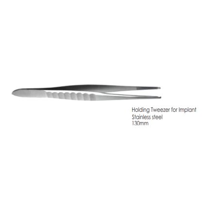 Holding Tweezer for Implant Stainless steel 130mm